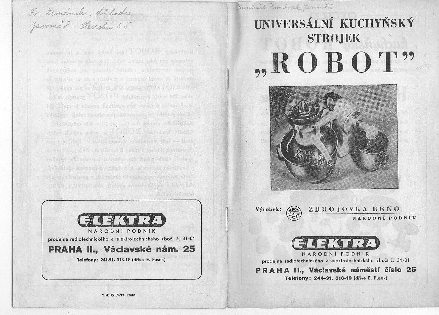 Robot Zbrojovka ZU1 – strana 1